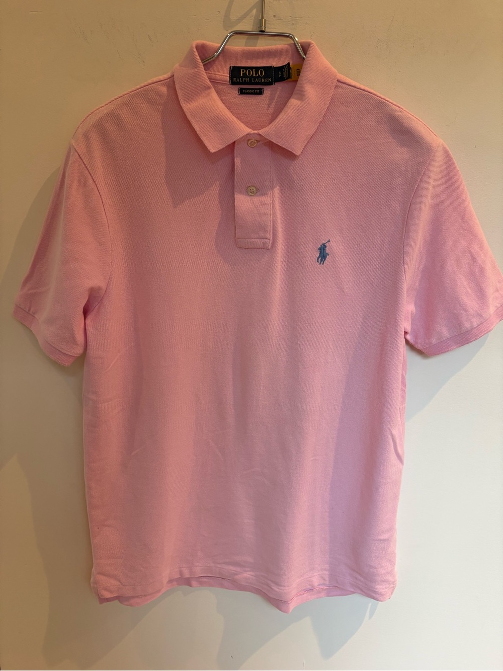 Polo by Ralph Lauren Pink Pique Cotton Polo shirt size Small